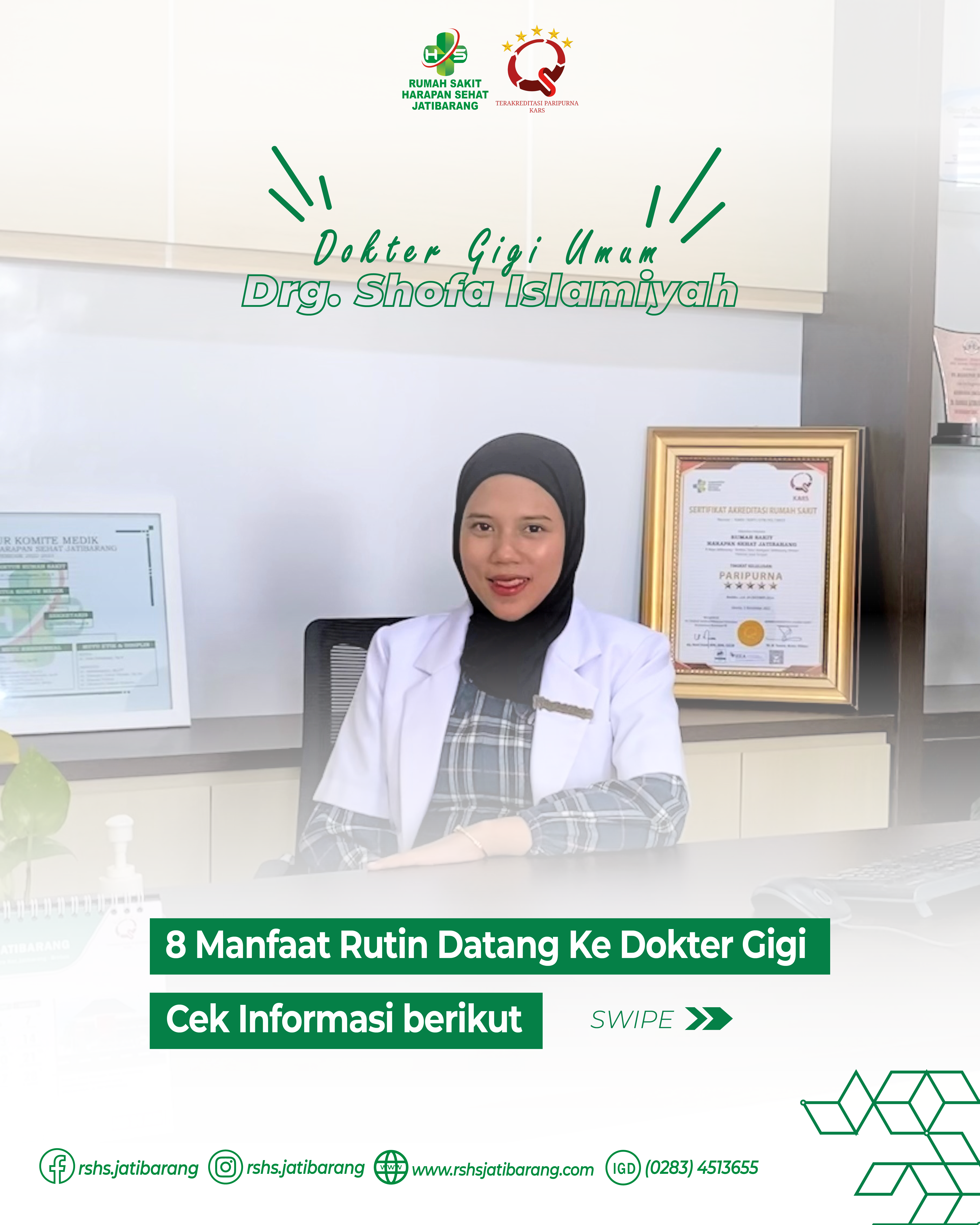 8 MANFAAT RUTIN DATANG KE DOKTER GIGI